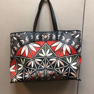 Tory Burch Large Coated Canvas Bag